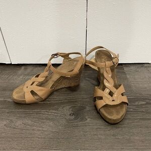 A2 by Aerosoles Brown Braided Wedge Sandal